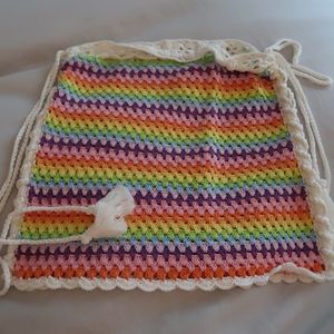 Lovers + friends crochet mini skirt NEVER WORN size XS